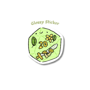 D20 - Glossy Sticker