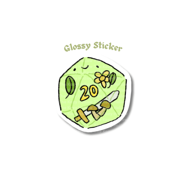 D20 - Glossy Sticker
