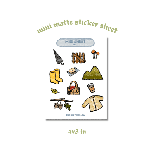 Volume 7 - Mini Sticker Sheet