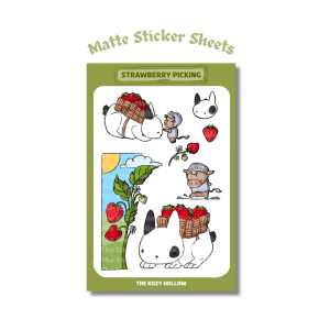 Strawberry Picking - Sticker Sheet